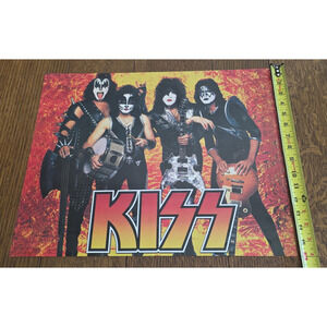 Vintage Rock N Roll Kiss Rockstars Band Music Poster Print Picture 20 x16
